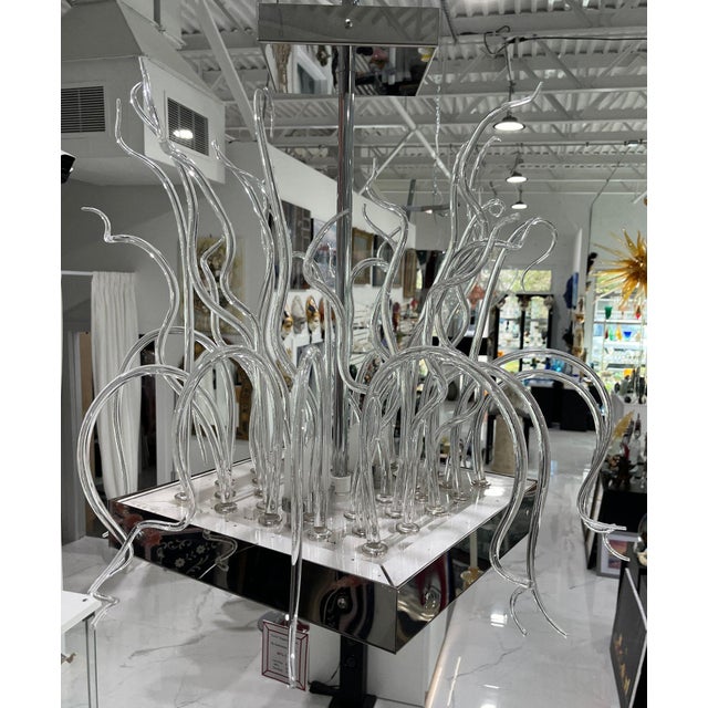Livia Suspension Chandelier Light by Andromeda of Murano, Italy For Sale - Image 4 of 10