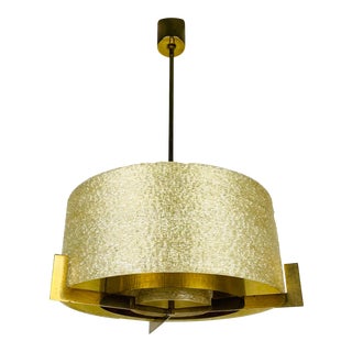 Extraordinary Midcentury Brass Chandelier by Kaiser, Germany, 1960s For Sale