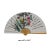 2010s Chinese Handmade Fan Shape Flower Theme Paper Painting For Sale - Image 5 of 6