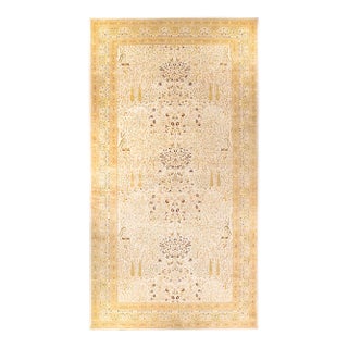 Mogul, One-of-a-Kind Hand-Knotted Area Rug - Ivory, 12' 2" x 22' 0" For Sale