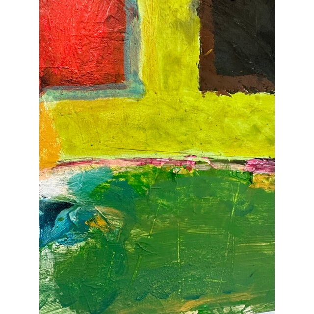 Textile Modern Abstract Diptych on Canvas For Sale - Image 7 of 12