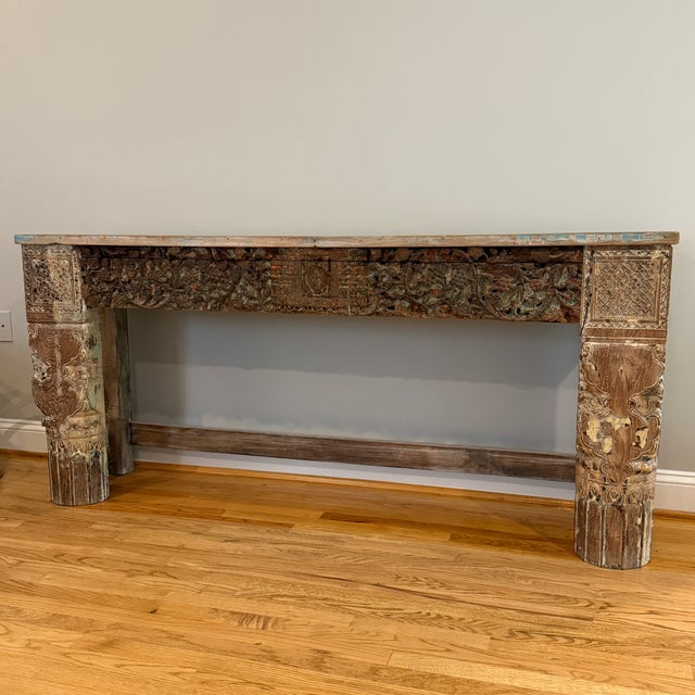 Vintage Carved Console For Sale - Image 4 of 11