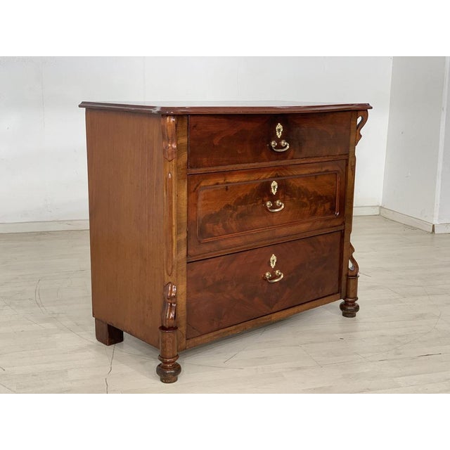 Vintage Brown Dressing Table For Sale - Image 3 of 11