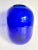 Mid 20th Century Hand-Blown Cobalt Blue Art Glass Vase For Sale - Image 9 of 9