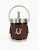 Black English Equestrian Horse Ice Bucket in Dark Brown Faux Leather, 1970s For Sale - Image 8 of 8