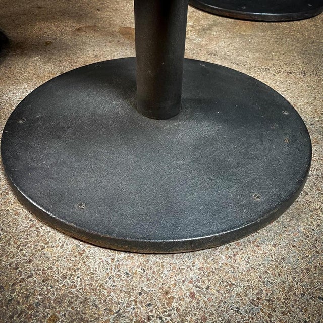 Vintage Bar Stools in Black with Green, Set of 4 For Sale - Image 6 of 8