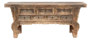 Oriental Sanctuary, Antique Carved Altar Table