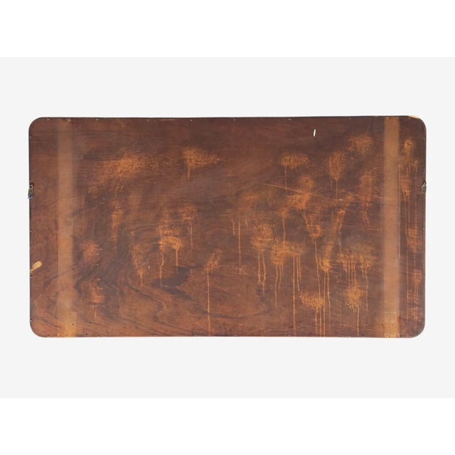 Wood Edmond J. Spence, Large Wall Mirror, Walnut, Sweden, 1950s For Sale - Image 7 of 7
