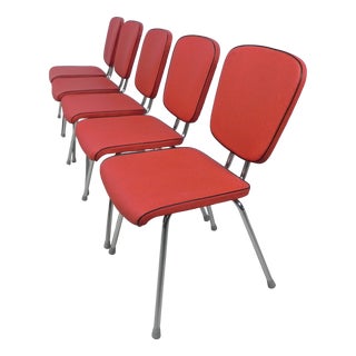 Vintage Dining Chairs, 1950s, Set of 5 For Sale