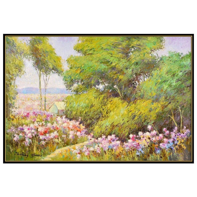 Late 20th Century Late 20th Century Flower Field, Charles Zhan For Sale - Image 5 of 5