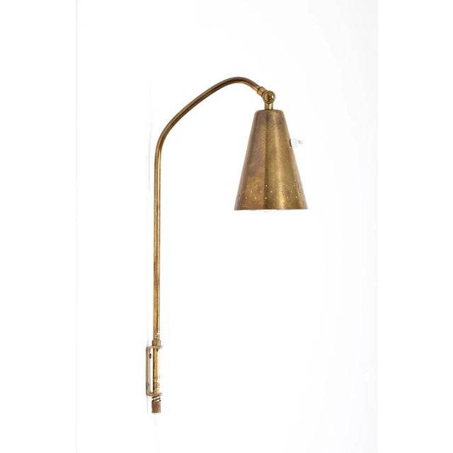 Brass Wall Lamps attributed to Alf Svensson, Sweden, 1950s, Set of 2 For Sale - Image 6 of 10