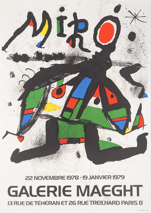 Joan Miro, Exposition 1978 Galerie Maeght Poster, Lithograph