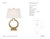 Chapman & Myers by Visual Comfort Signature Ring Form Large Table Lamp in Antique-Burnished Brass with Linen Shade...