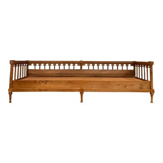 Mid 20th Century Vintage Cherry Wood Daybed For Sale