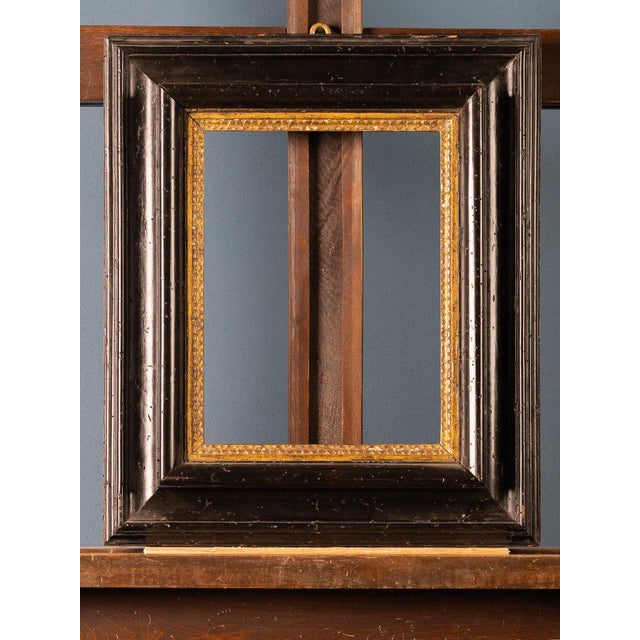 Frame in Ebonized Walnut with Gilded Trim, 18th Century For Sale - Image 5 of 8