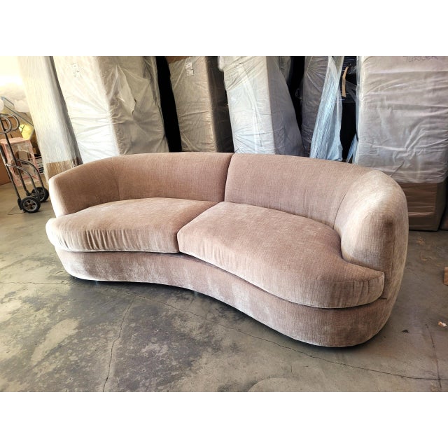 Rose DesignXQ Scarlet Curved Sofa For Sale - Image 8 of 8