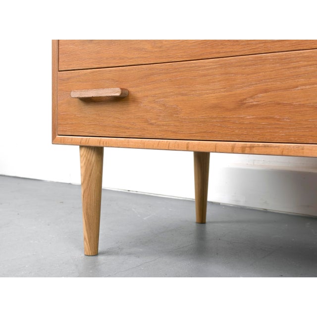 Brown Danish Oak Chest of Drawers by Kai Kristiansen for FM Møbler, 1960s For Sale - Image 8 of 16
