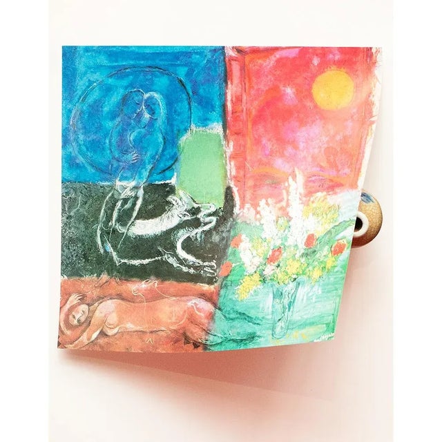 Marc Chagall 1972 After Marc Chagall "The Sun of Poros", Full-Color Parisian Print For Sale - Image 4 of 7