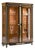 Spanish Oak Burl China Cabinet With Bronze & Sycamore Inlays For Sale