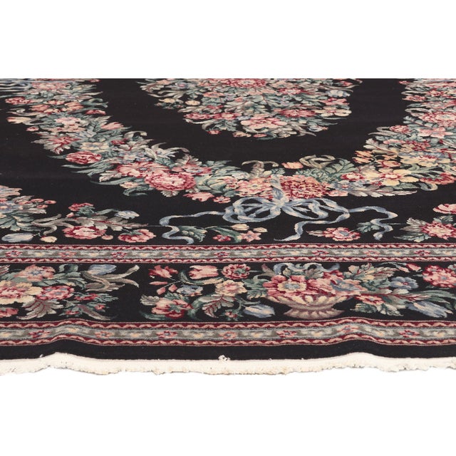 Vintage Chinese Aubusson Rug, 09'02 X 12'00 For Sale - Image 4 of 9