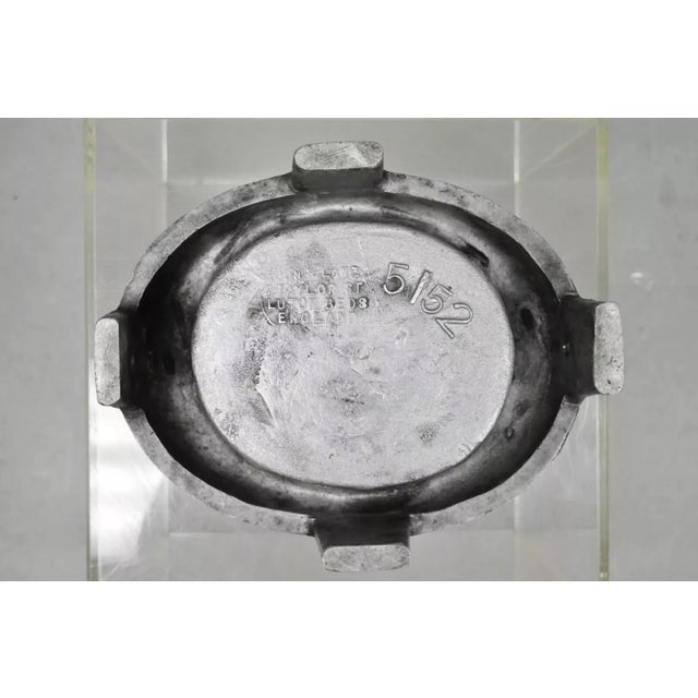 Metal Vintage Boon & Lane Aluminum Hat Block Mold Form Millinery Luton Beds England B For Sale - Image 7 of 12