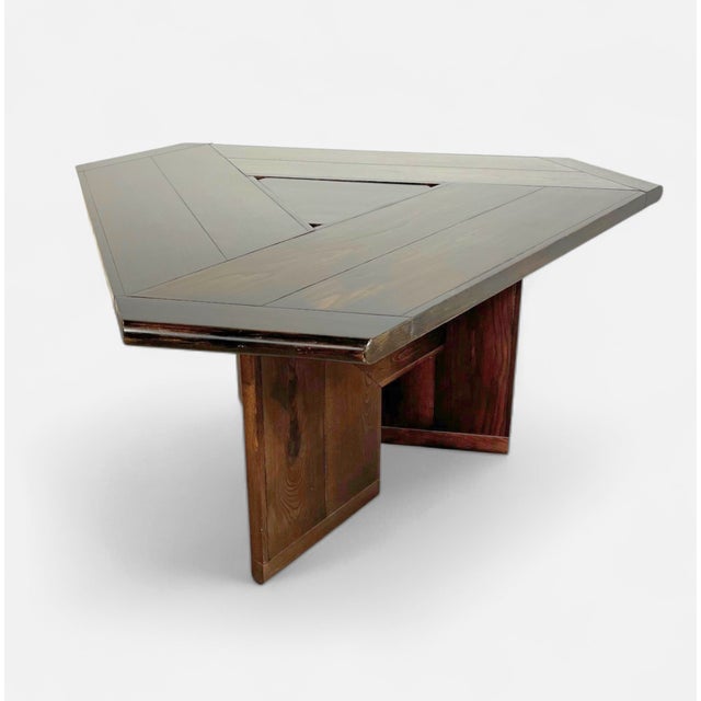 Wood Mid-Century Dining Table and Chairs by Silvio Coppola for Fratelli Montina, Italy, 1970s, Set of 4 For Sale - Image 7 of 15