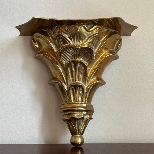 Mid-20th Century Italian Renaissance-Style Solid Brass Wall Bracket For Sale - Image 17 of 17