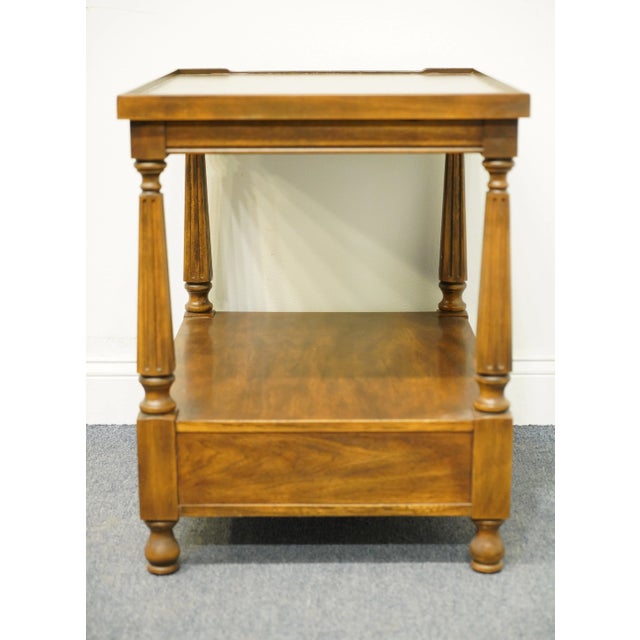 Brown Drexel Furniture Italian Provincial 20x26" Accent End Table 596-338-3 For Sale - Image 8 of 13