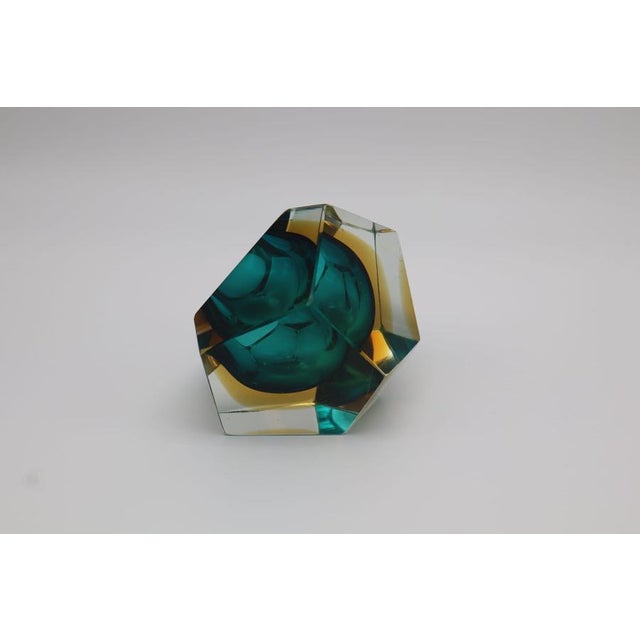 1960s Diamond Murano Glass Ashtray by Flavio Poli for Seguso, 1960s For Sale - Image 5 of 7
