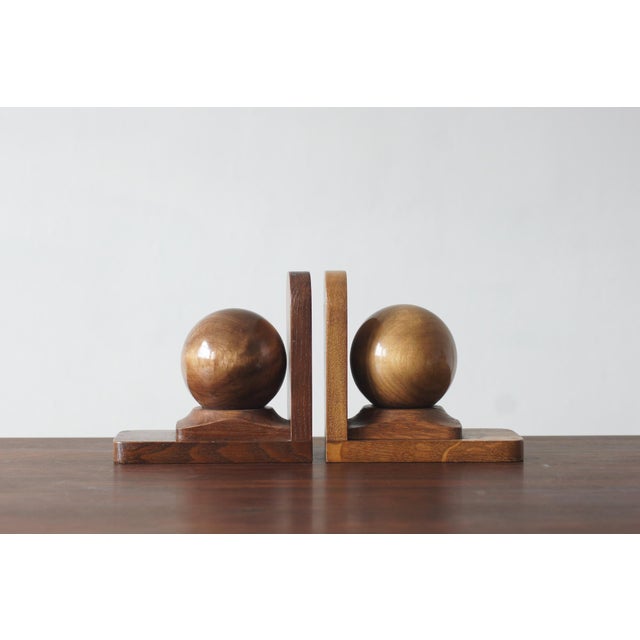 Mid-Century Modern Wooden Bookends, 1960s, Set of 2 For Sale - Image 4 of 4