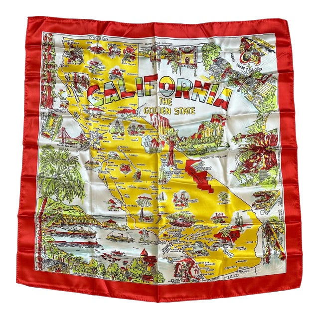 Vintage California Textile Wall Hanging For Sale