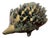 Stackable Hedgehog Ashtrays in Patinated Brass by Walter Bosse for Silex, Austria / France, 1950s, Set of 6 For Sale
