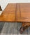 Vintage Old English Tudor Jacobean Revival Style Oak Draw Leaf Dining Table For Sale - Image 16 of 18