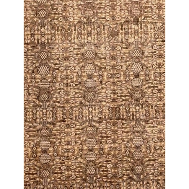 Wool pile genuine hand made very fine vegetable dye Zeigler style rug -