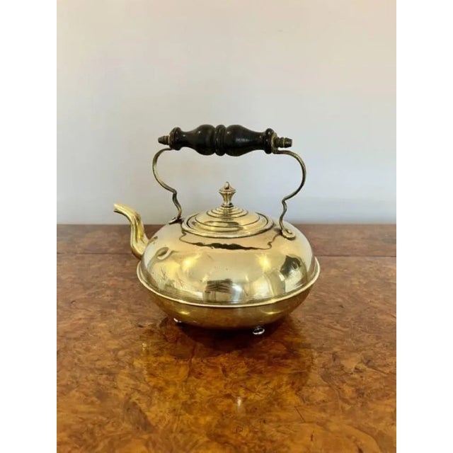Victorian Brass Kettle, 1850s For Sale - Image 3 of 7