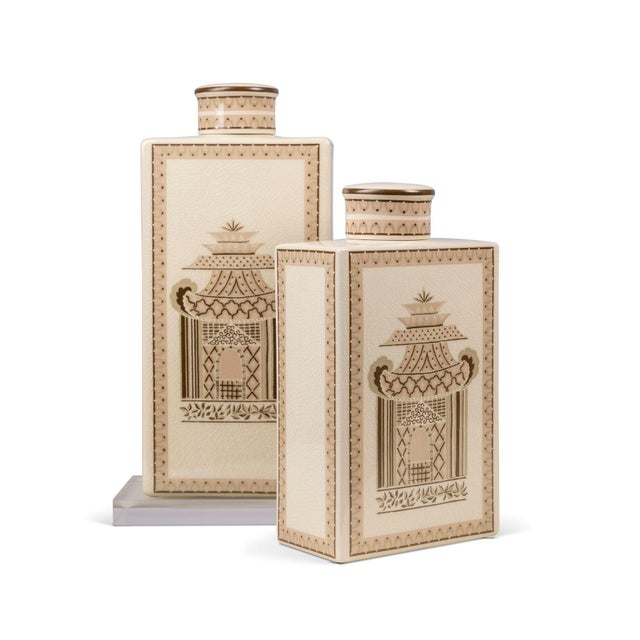 Port 68 Winterthur for Port 68 Pagoda Garden Mocha Large Jar For Sale - Image 4 of 5