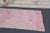 Pink Vintage Turkish Oushak Handmade Wool Cotton Pink Runner Rug For Sale - Image 8 of 9