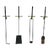 Mid 20th Century Mel Bogart Wall Mounted Fireplace Tools - Set of 4 For Sale