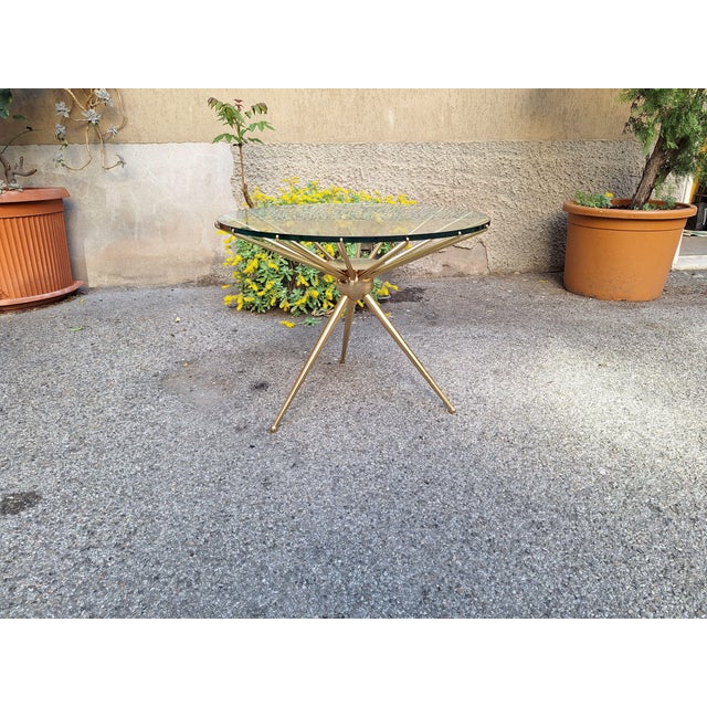 Mid-Century Modern Vintage Spider Coffee Table in Polished Brass, 1990s For Sale - Image 3 of 7