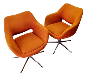 Mid-Century Swivel Egg Chairs from Stol Kamnik, Yugoslavia, 1960s, Set of 2