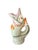 This is an antique Victorian English majolica fish pitcher or vase. It is made from polychrome ceramic and features a...