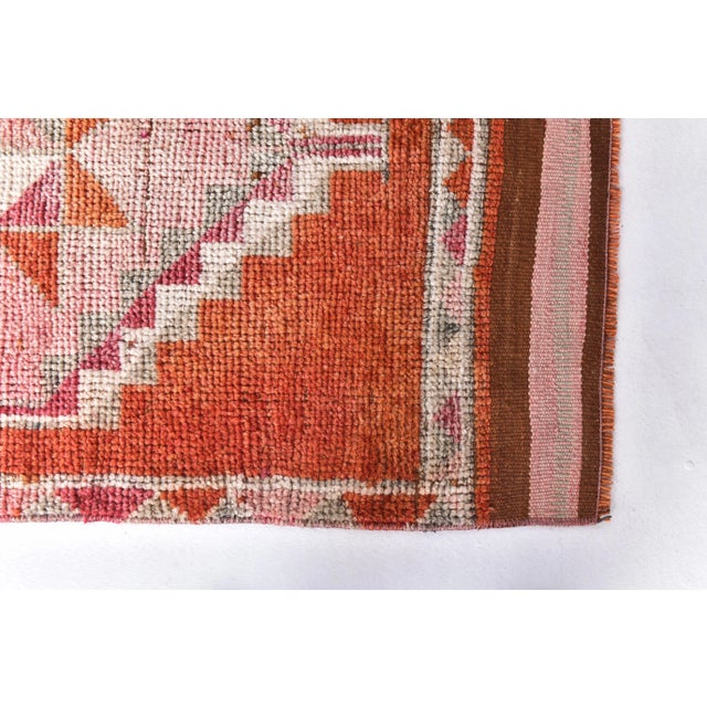 Vintage Runner Rug in Wool For Sale - Image 10 of 14