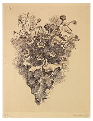Cornetto Con Fiori Di Campo - 1920s - Giorgio Morandi - Etching - Modern 1924