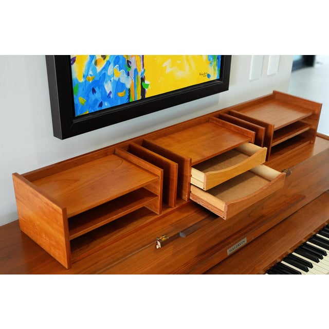 1960s Pedersen & Hansen Teak Desk Organizer | Danish Mid-Century For Sale - Image 5 of 10