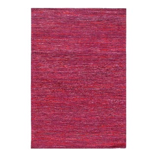 Pasargad DC Contemporary Flat Weave Sari Silk Rug For Sale