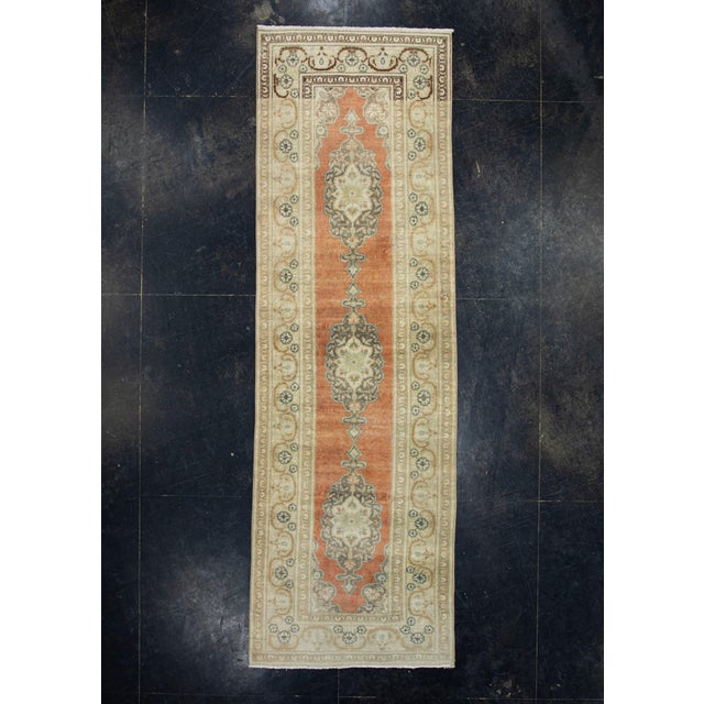 Brown Turkish Vintage Runner Rug 3' x 9'7" #17800 For Sale - Image 8 of 8