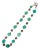 Early 20th Century Chinese Export Sterling Silver Turquoise Necklace, Republic Period For Sale