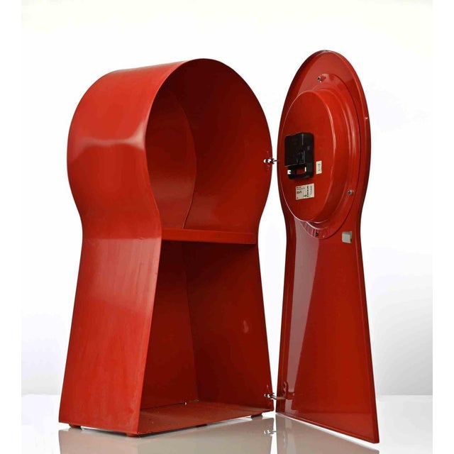 Vintage Clock in Metal and Plastic from Ikea, 1990s For Sale - Image 3 of 5