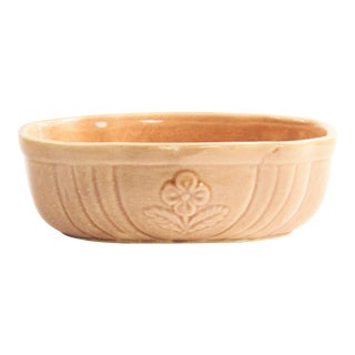 Vintage Cookson Pottery Planter With Flower Design For Sale