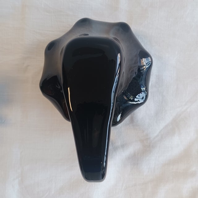 Mid-Century Murano Black Amethyst Glass Graduated Swan Set For Sale In Tampa - Image 6 of 8